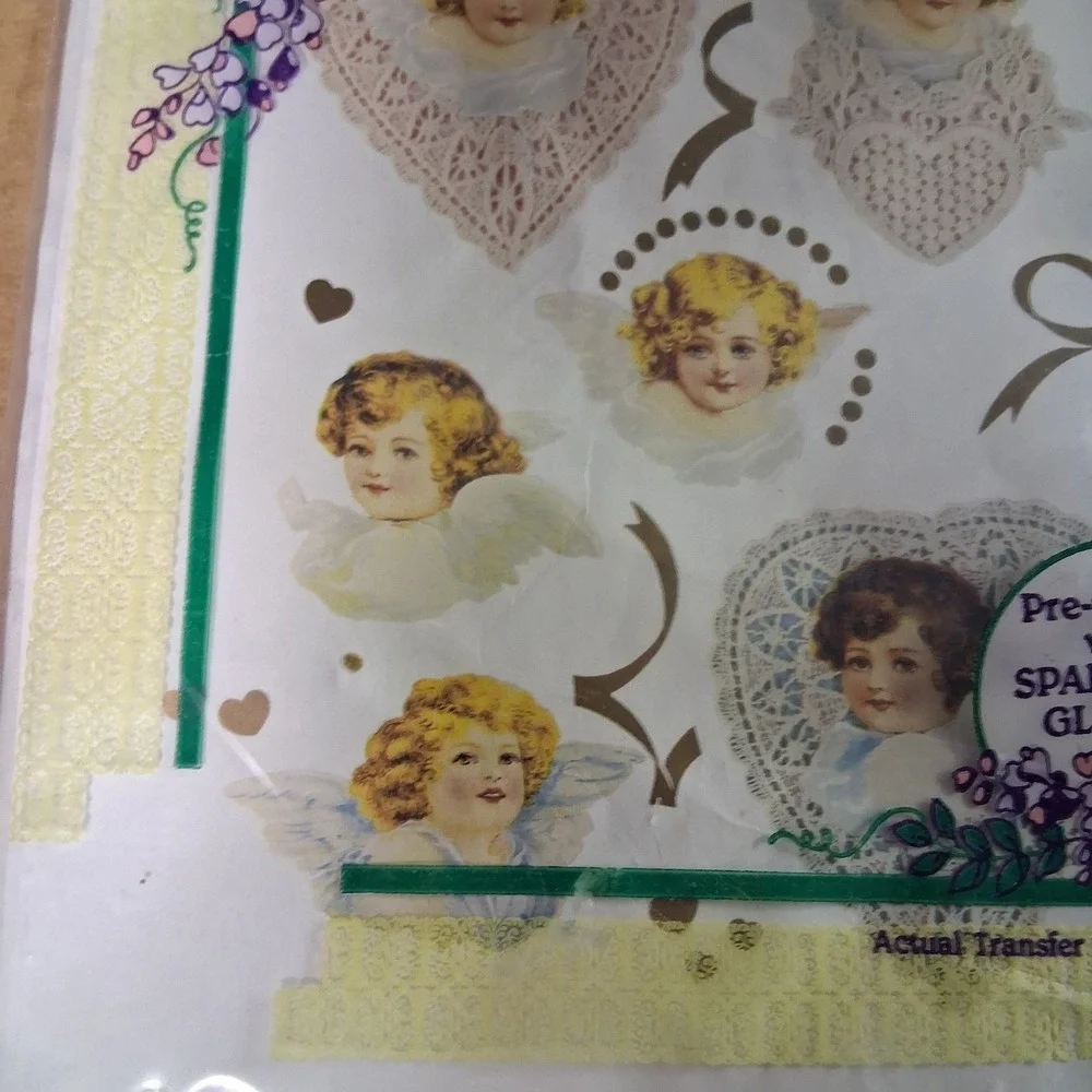 WISTERIA Victorian Cherub Angels Iron On Transfers‎ FC-24